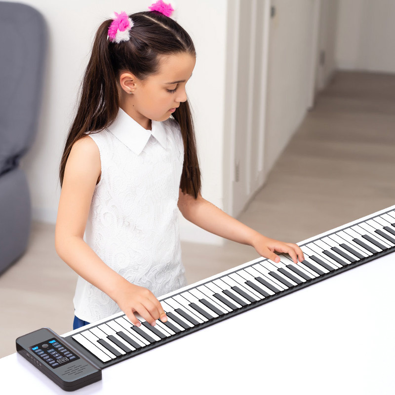 The new P.C. 88 key rolls for multi-purpose electronic piano across the border.