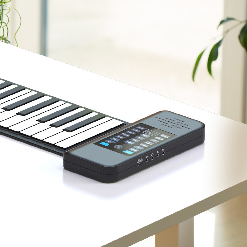 The new P.C. 88 key rolls for multi-purpose electronic piano across the border.