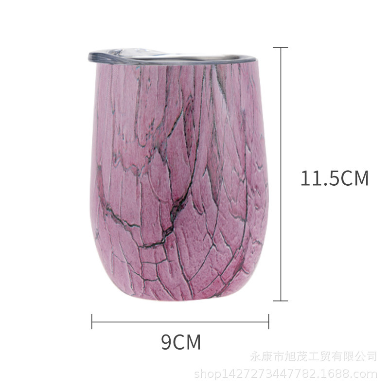 304 stainless steel red wine in the Amazon eggshell cup.