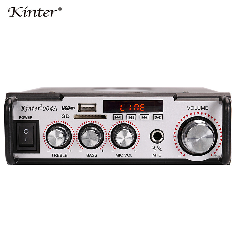 金特kinter-004A AC220V/DC12V家用戶外功放帶插卡帶藍牙