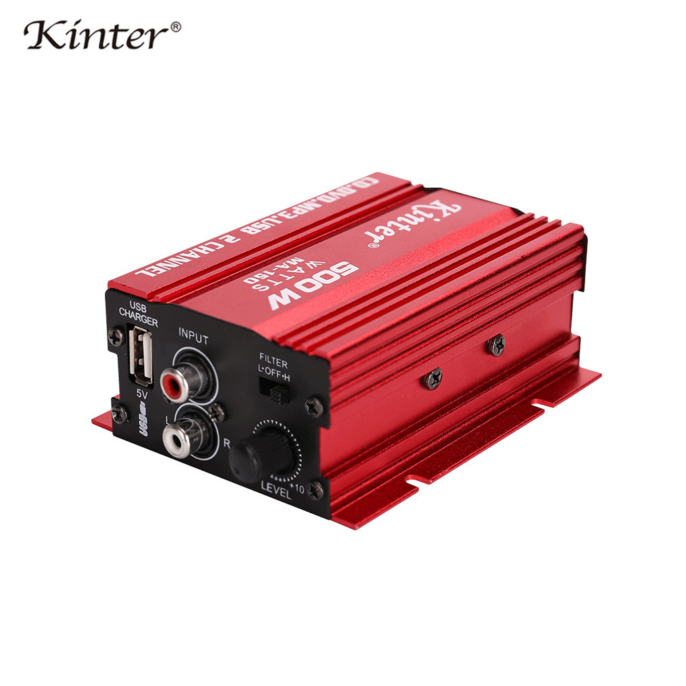 kinter金特MA-150鋁殼DC12V 2.0聲道迷你功放汽車影音