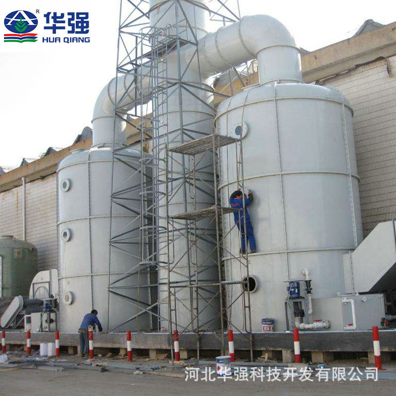 Plant custom-made glass steel desulphurization towers, purge tower smoke, industrial boiler decomposition towers.