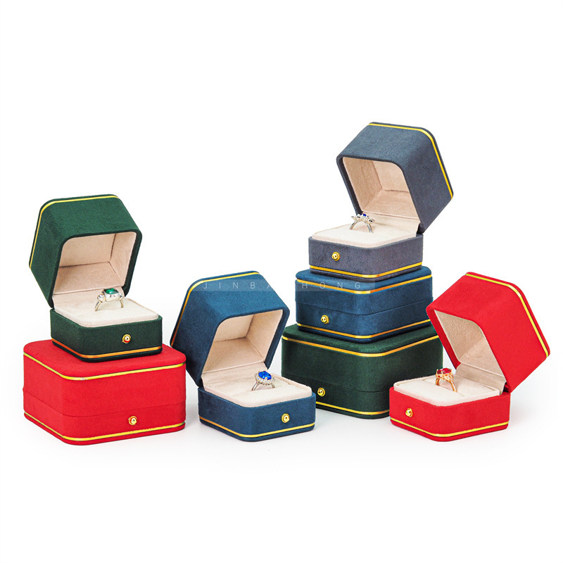 New high-quality jewelry box with a round-tone gold-coated bracelet bracelet box box