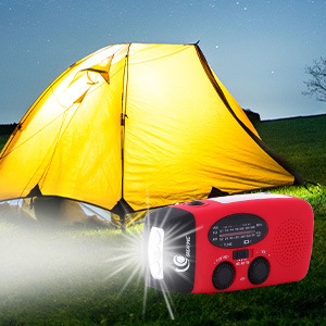 Amazon hot market, hand-shield with LED lighting radio, emergency NOAA radio.