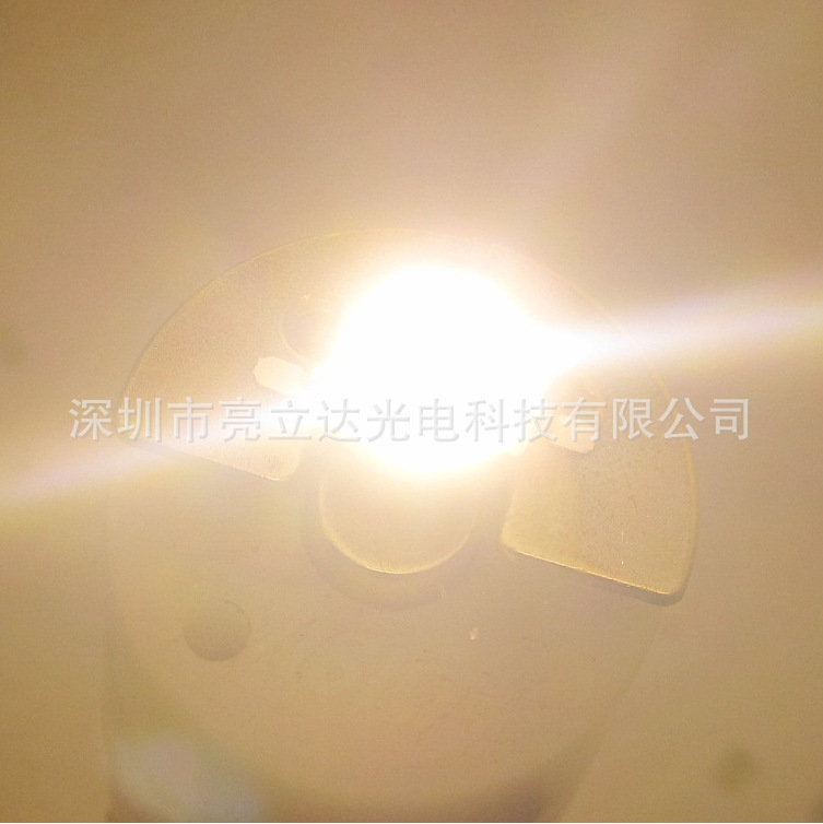 厂家供应1W暖白光LED灯珠大功率LED光源 120-140lm加 工定 制批发