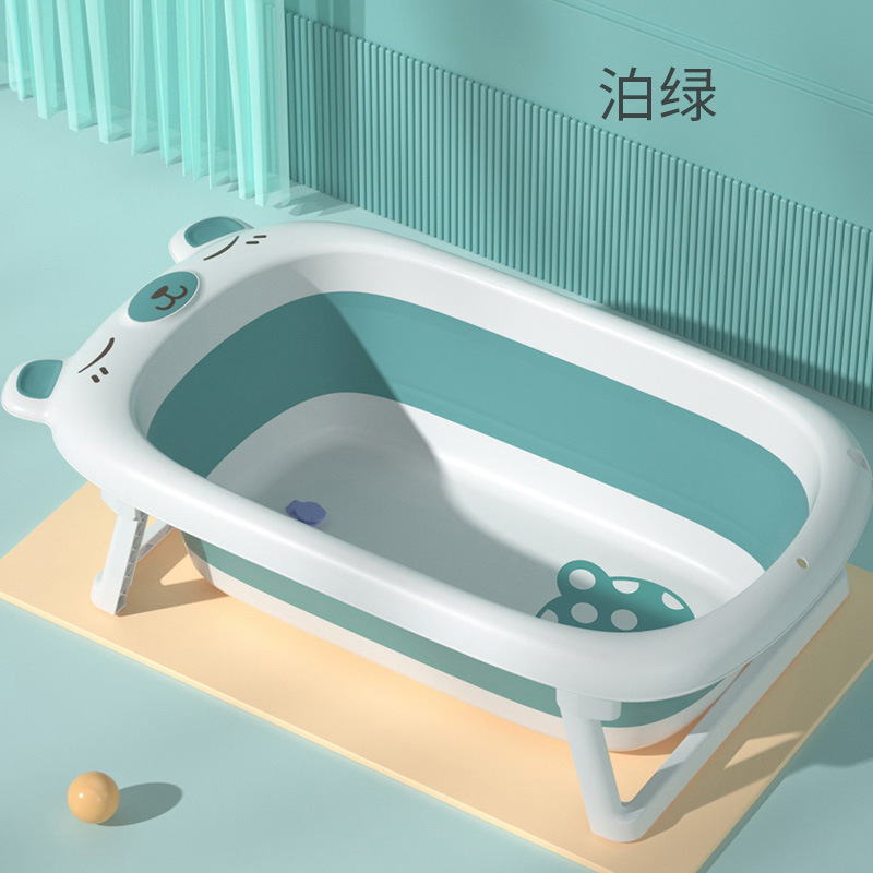 The children's tub folds the baby's tub.