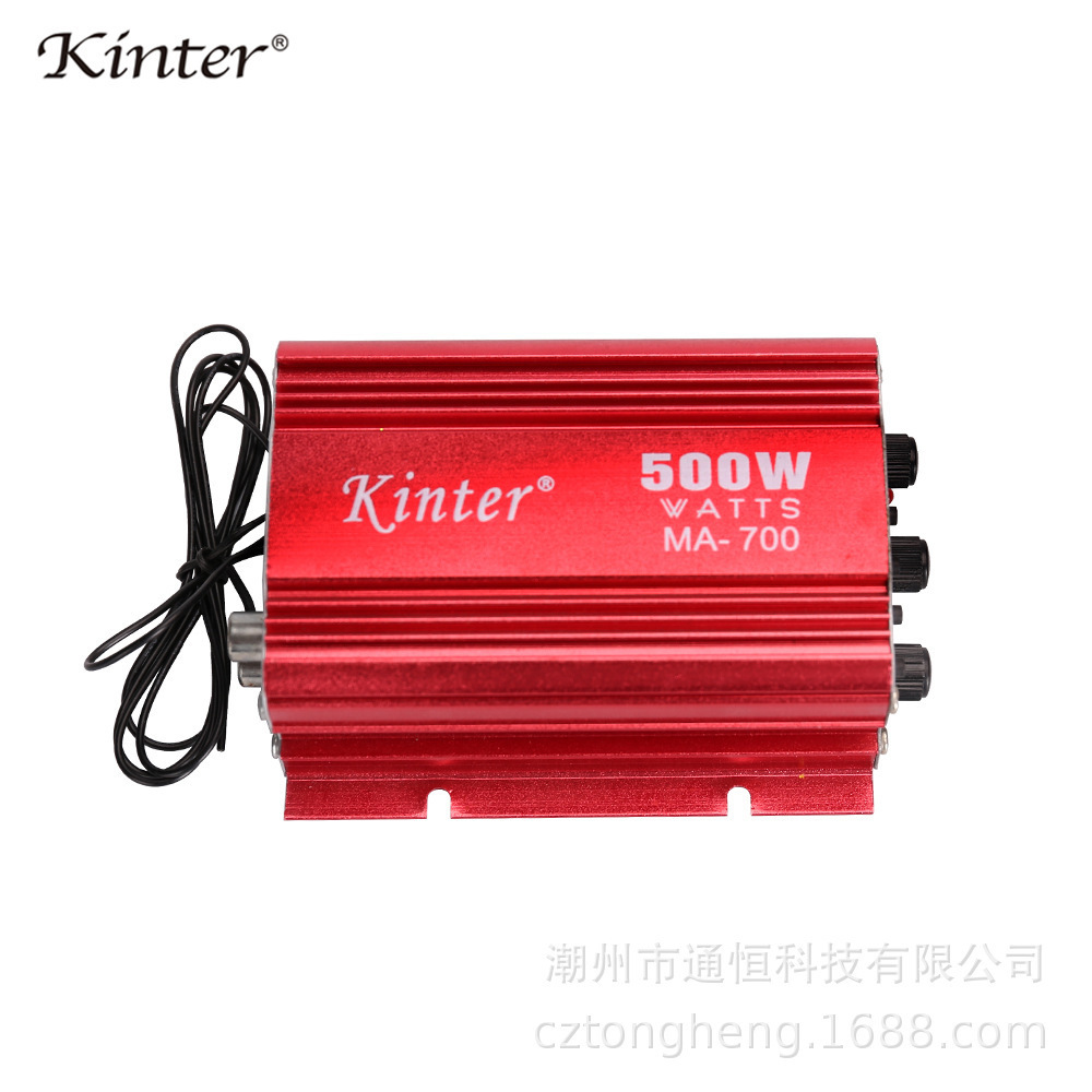 kinter金特MA-700鋁殼dc12v兩聲道迷你車載功放藍牙版