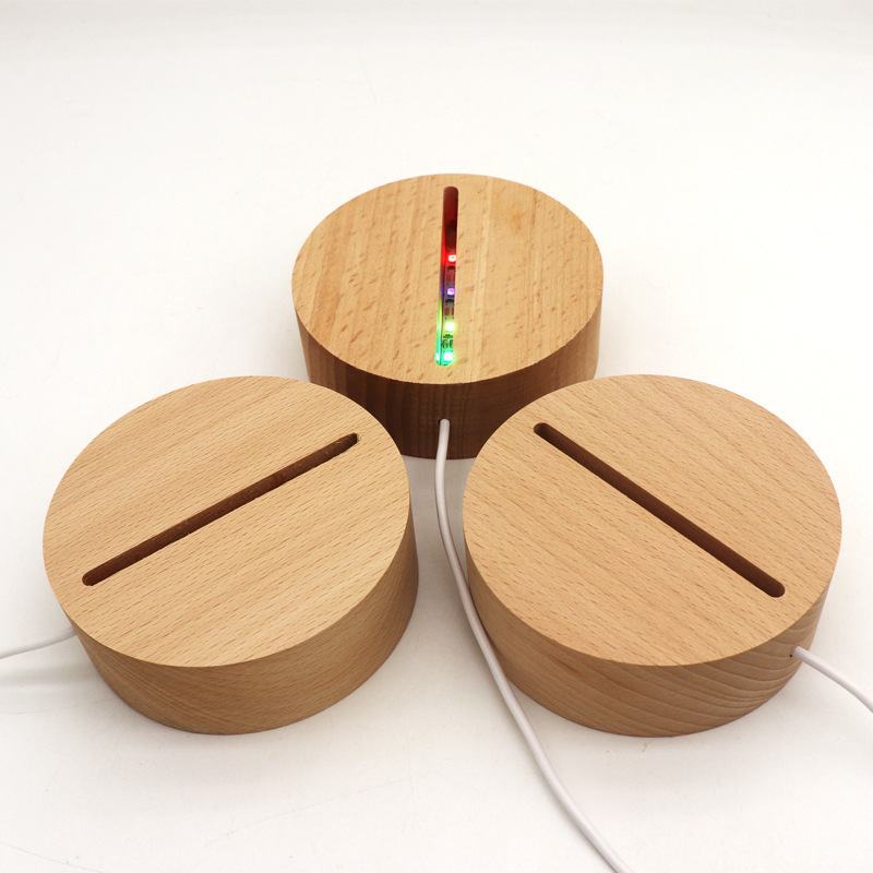 Cross-border led lanterns, small night lanterns, Akeley lanterns, round wood luminous substrates.