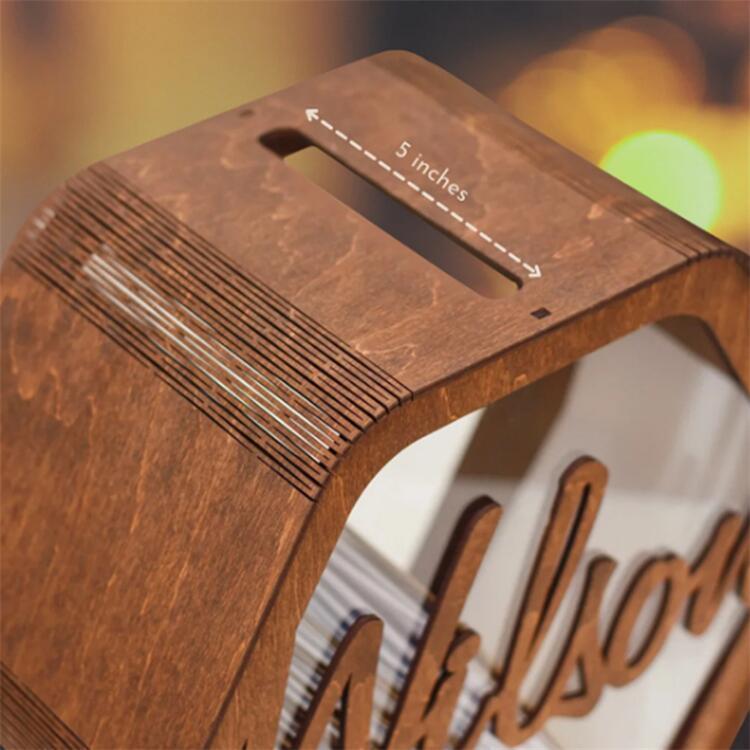 [Property Customized] Cross-border Amazon-explosive wood products personalized large-scale wedding card box wood setup