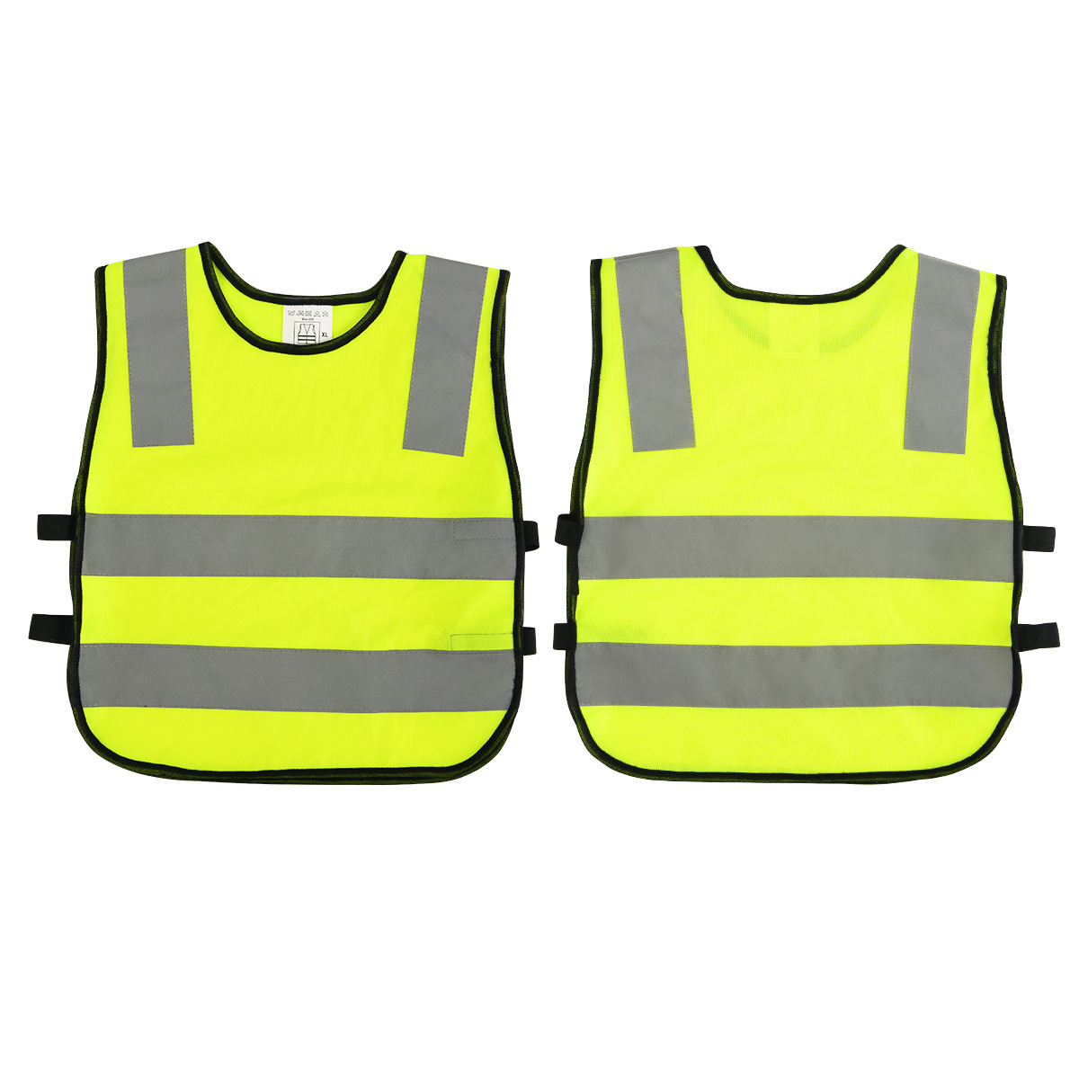 The stripes reflect the vests to adjust the comfortable air-exhaustible night vests.