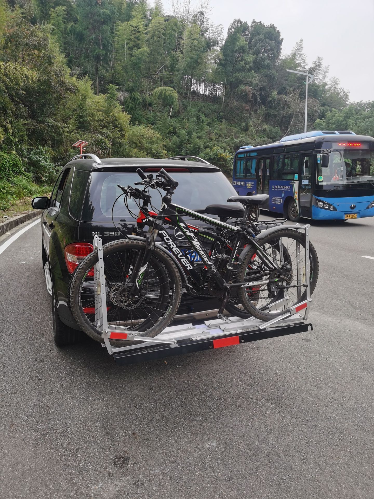 车载自行车架汽车车尾后挂架 悬挂改装车架 后挂式山地公路车架