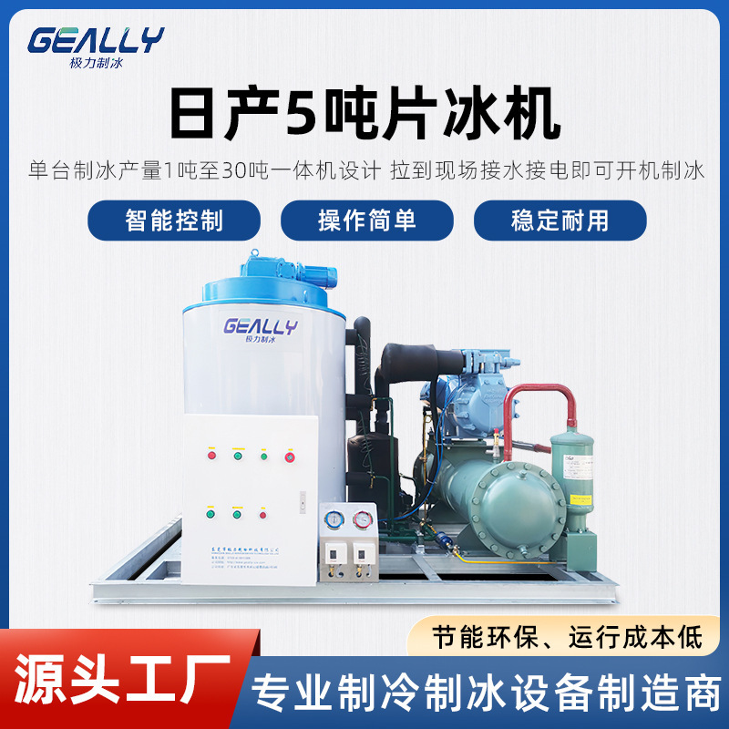 Nhà máy cung cấp 5 tấn máy khoan nước ngọt hàng ngày, máy sản xuất hải sản lớn ở chợ lửa.