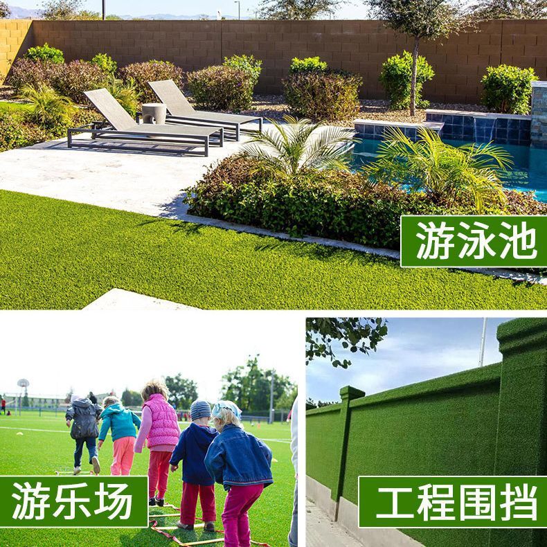 Xây dựng những tấm thảm màu xanh lá cây bằng nhựa cho việc mô phỏng bãi cỏ
