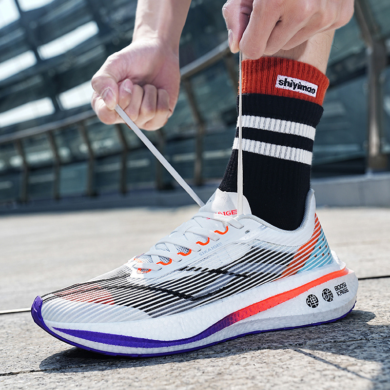 2023 Scramble marathon shoes for men and women with super-light bottom examination sports shoes