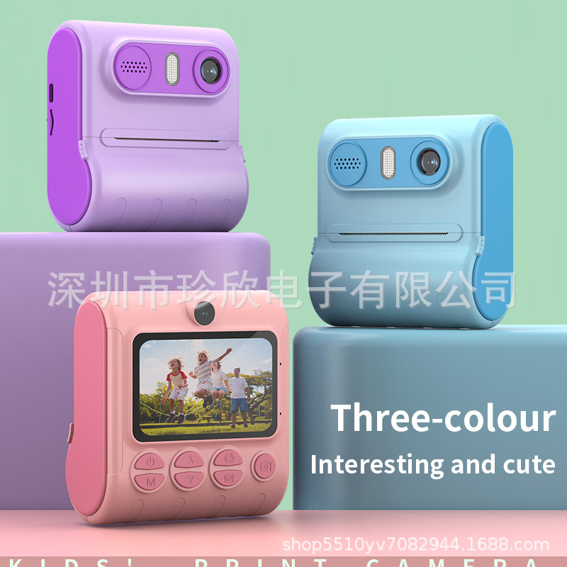 Cross-border KK001 child digital camera with print camera child camera hot and sensitive mini camera high-profile