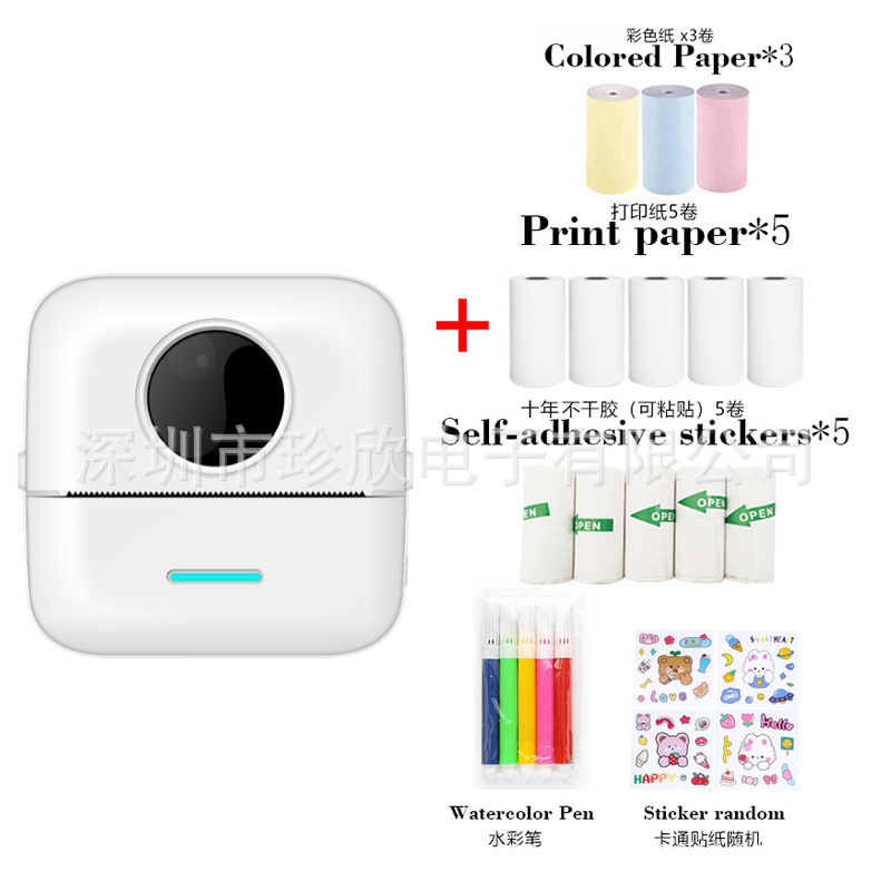 New Foreign Trade Mini Printer Photo Printer Wireless Connected Cellular Mistaked Printer