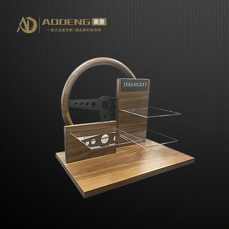 Woody multilayered glasses displays, sunglasses displays, glasses store shelf displays.