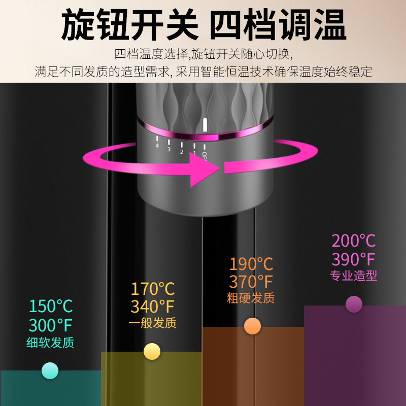 교차 국경 완전히 자동 회전자 코일러 USB 무선 회전 막대기 똑똑한 게으른 전기 미용사