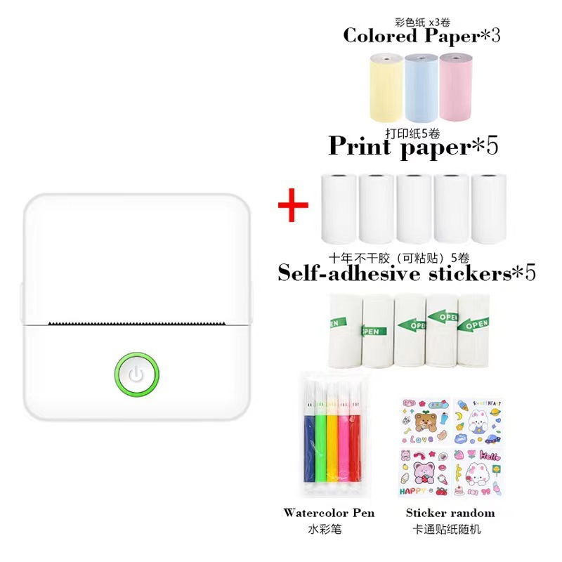 New Foreign Trade Mini Printer Photo Printer Wireless Connected Cellular Mistaked Printer