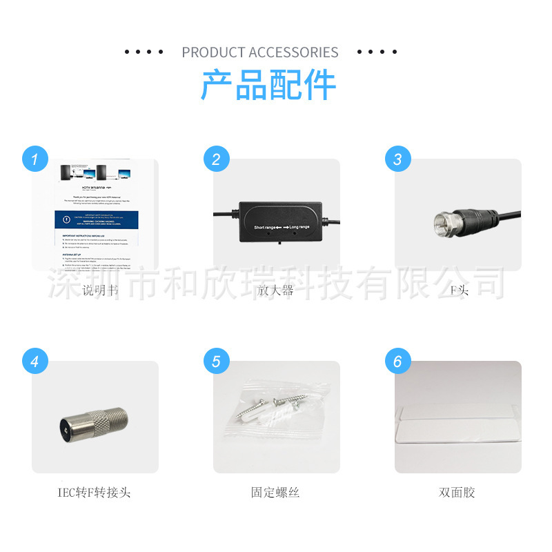 歐美跨境atsc室內外數字電視天線高清電視接收器dvb-t2 isdb dtmb