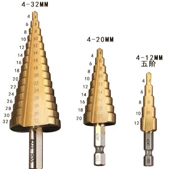 3 sets of titanium-plating amplifier multifunctional cone ladders drilled by the manufacturer to sell the six-point handle of the pagoda.