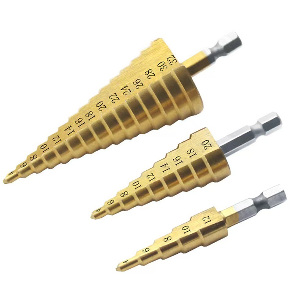 3 sets of titanium-plating amplifier multifunctional cone ladders drilled by the manufacturer to sell the six-point handle of the pagoda.