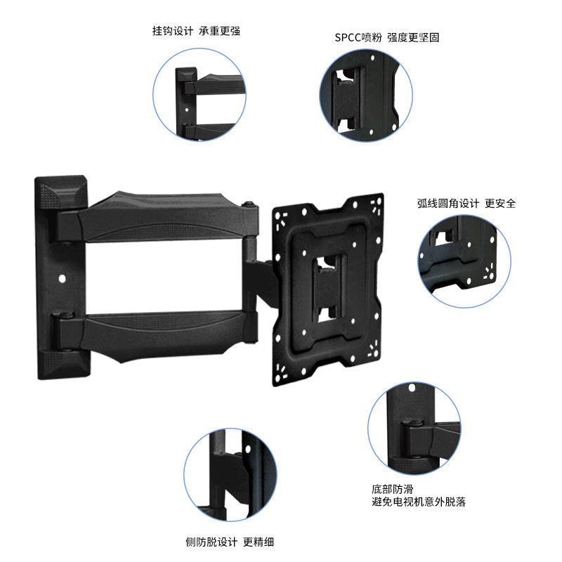 Màn hình treo cổ màn hình máy tính chung trên tường 10,000-way