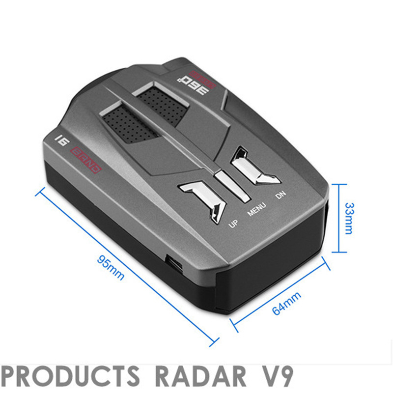 The electronic dog factory customises a mobile speed warning device for V9 vehicle-borne radar detectors in foreign trade in English and Russian