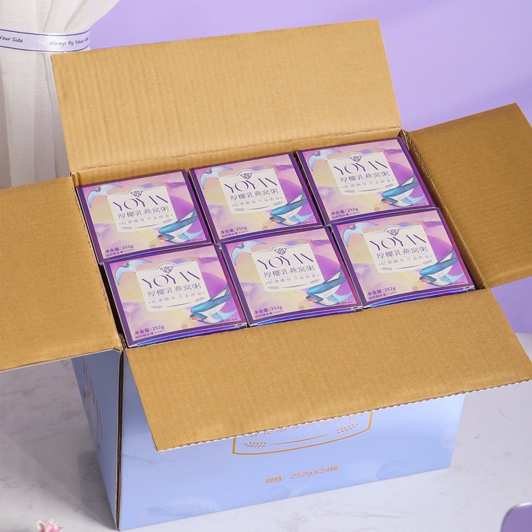 yến mạch nhanh và lành mạnh. Trung Mỹ Kit cho phụ nữ mang thai với kem dừa dày.