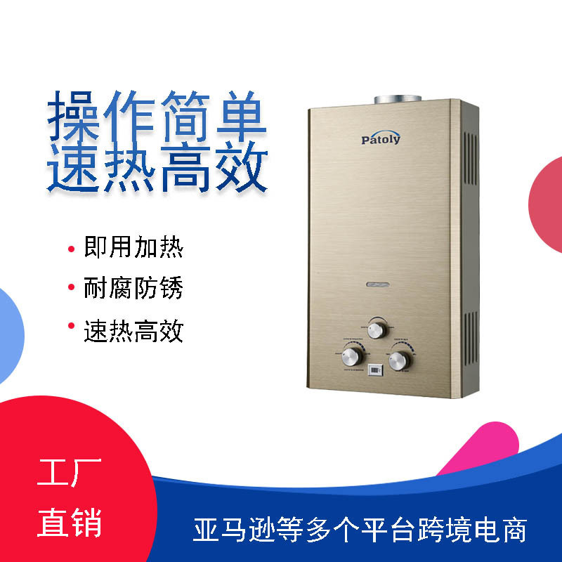 Low-water-pressure flue, the hot domestic electric gas heater, 6/8/10L.