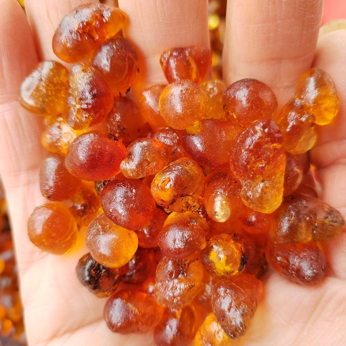 500g keo đào, trộn với đào, lựu, keo vàng, keo đào.