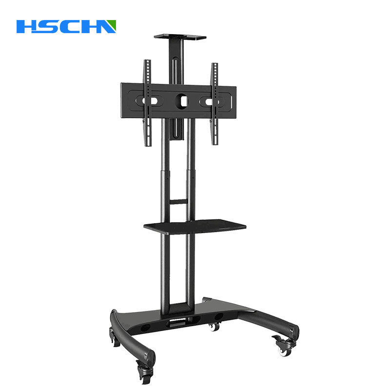 Conference flat-bed television stand-down teaching one-man mobile stand-up cart 55/65/75/86 inches