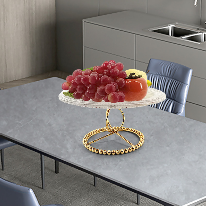 The fruit plate, the modern living room, with tea, crystal glass, condensed and creative candies.