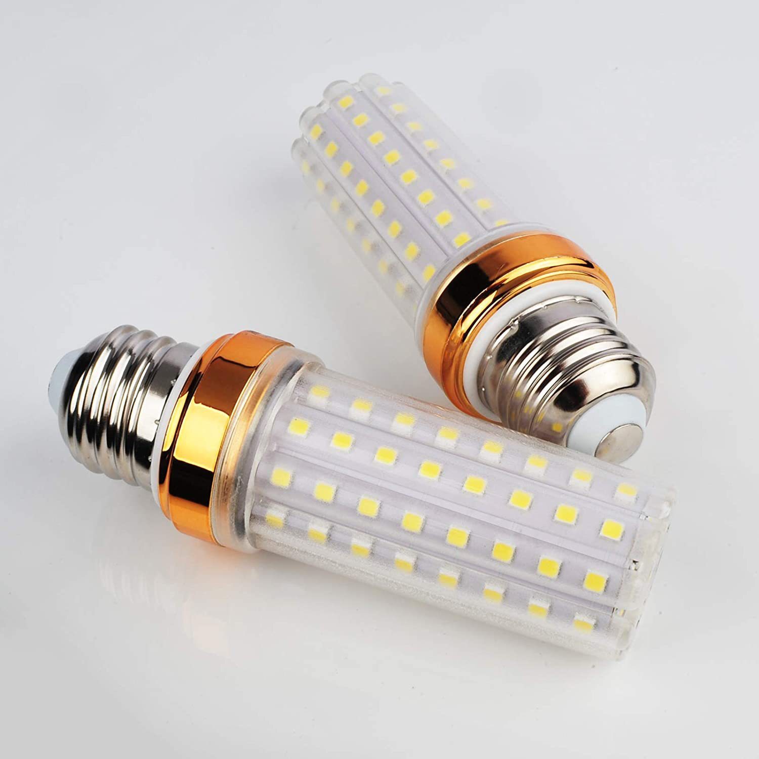 Aluminium ted corn lamp 12w30w40w blisters e14e27 double-coloured light bulb energy-efficient chandelier source