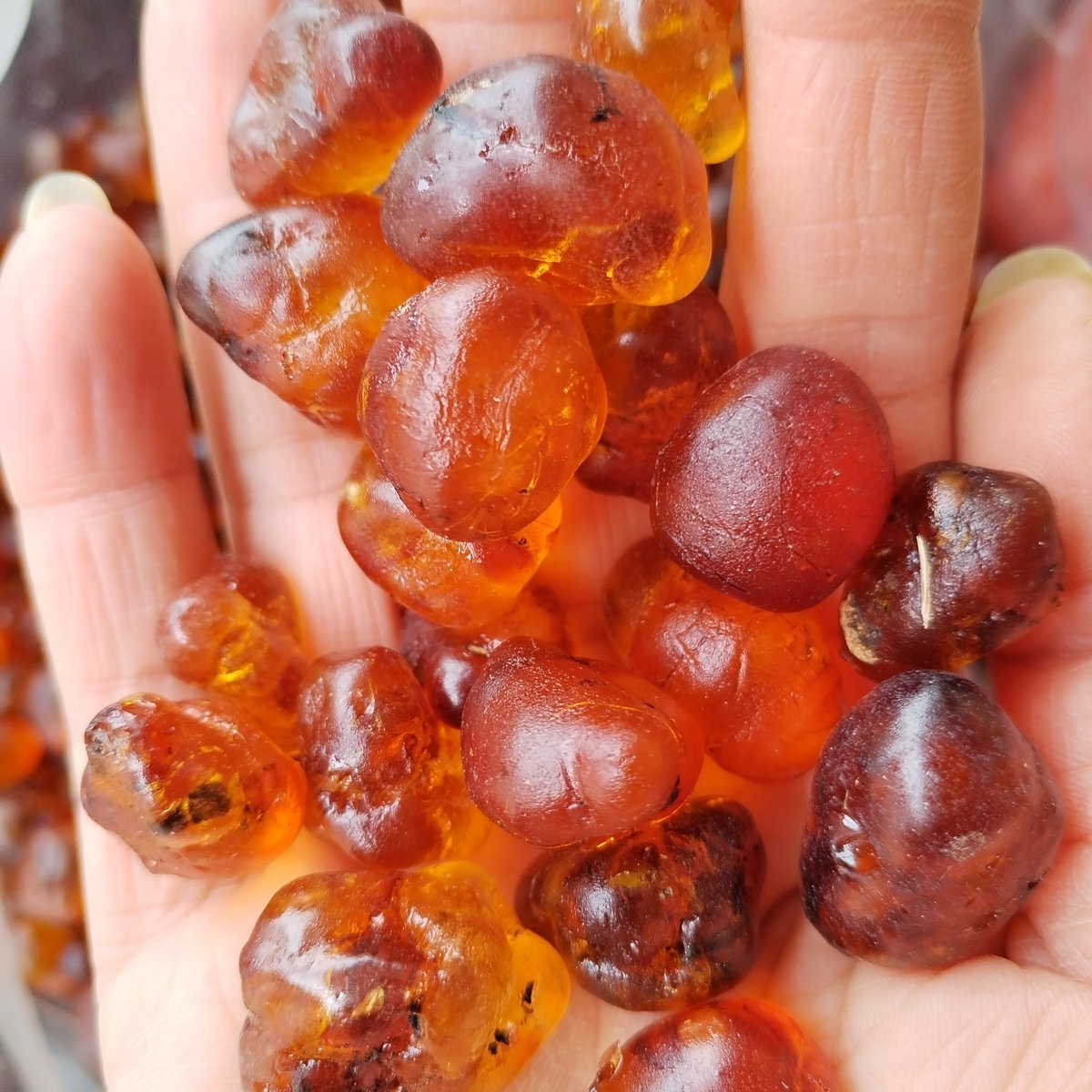 500g keo đào, trộn với đào, lựu, keo vàng, keo đào.