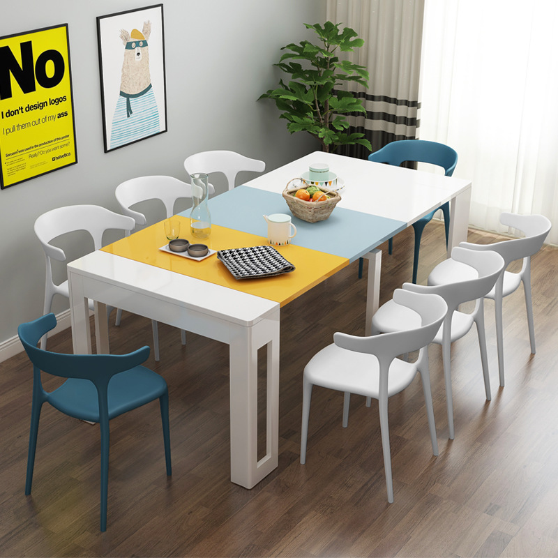 PP chair PU bench, multi-purpose stretch table plastic chair