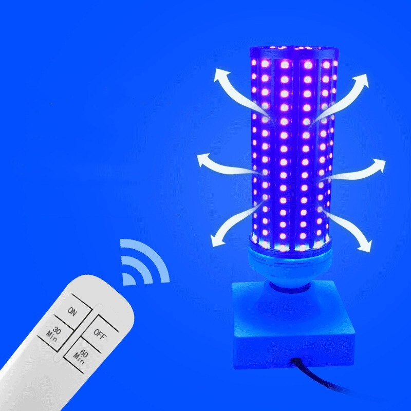 Cash-based LED UV corn light e27 smart 3 60w purple light bulb 220v 110V moving base seat