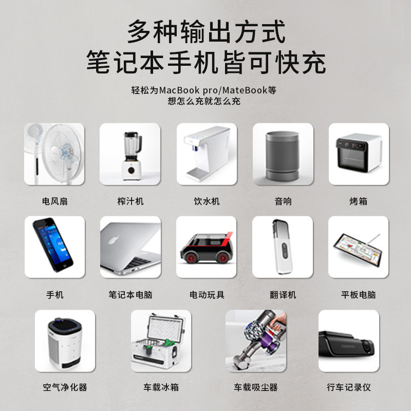 500W Công suất lớn Nguồn điện dự trữ ngoài trời Nguồn điện khẩn cấp Du lịch Di động Nguồn điện di động ngoài trời