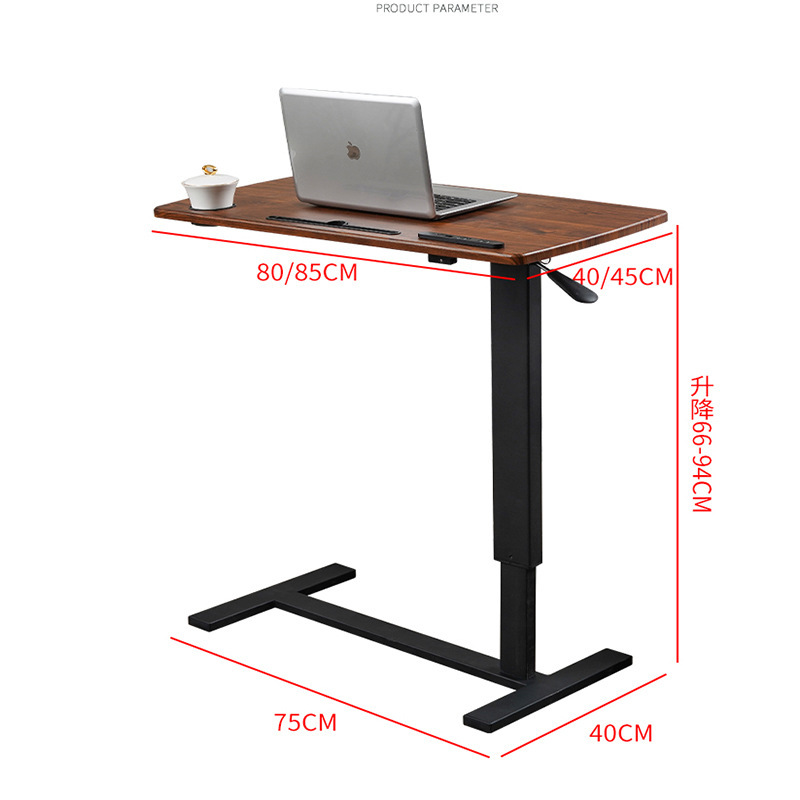 โต๊ะข้างเตียงสามารถเลื่อนขึ้นและลงคอมพิวเตอร์พับ โซฟาลาซิเออร์ ตารางเตียงที่มีโต๊ะขนาดเล็กสําหรับการเขียน