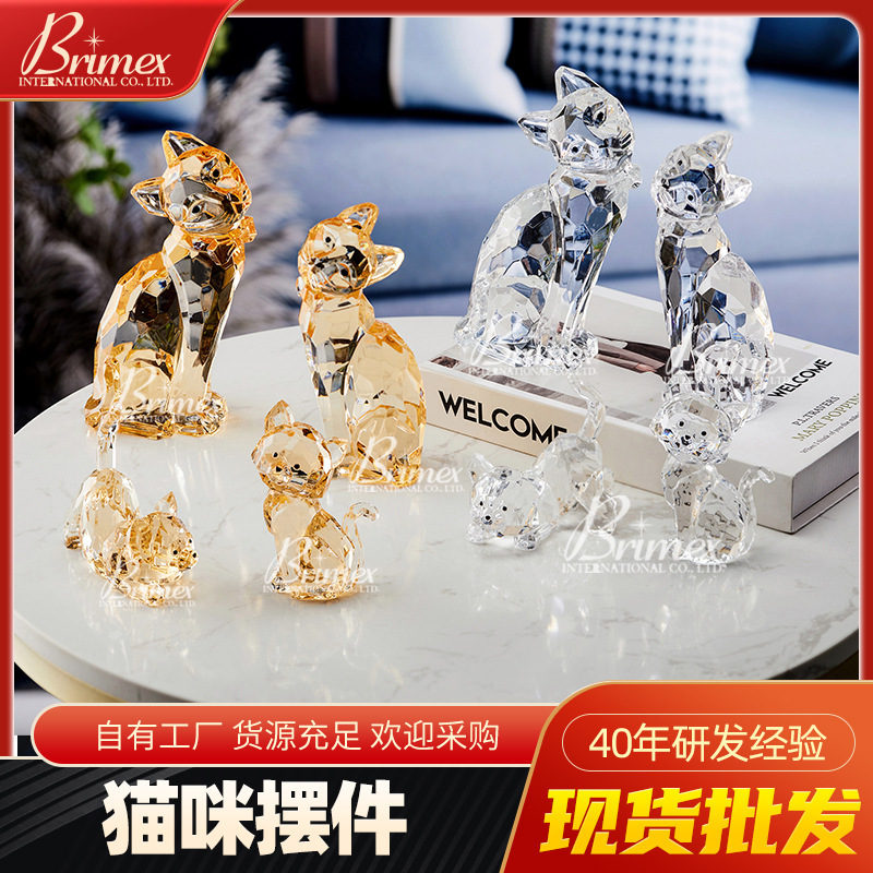 Wholesale of a simple cartoon table set-up of lovely little cat and animal ornamentals home delivery table