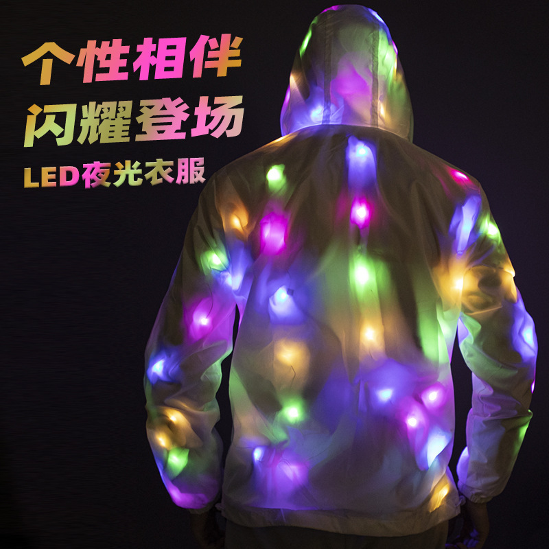 Hàn Quốc's Ins Lighted Clothes Bar, 7-Chae-Ray-Chae-Chae-Chae, đèn LED đêm ánh sáng