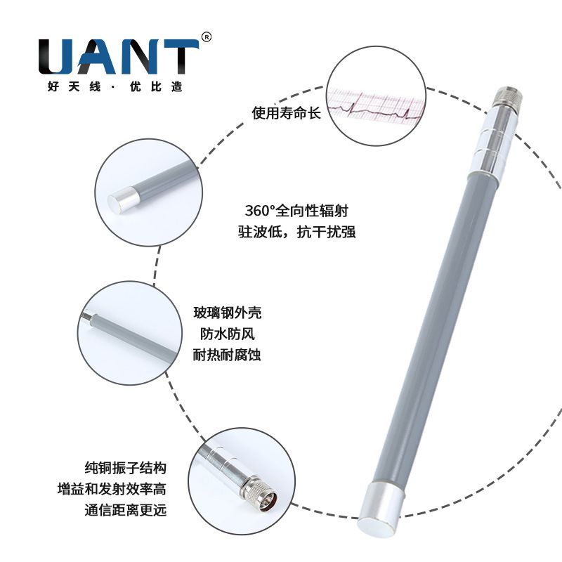 雙頻2.4G 5.8G玻璃鋼天線WiFi增強信號天線3-12dB外置基站天線N頭