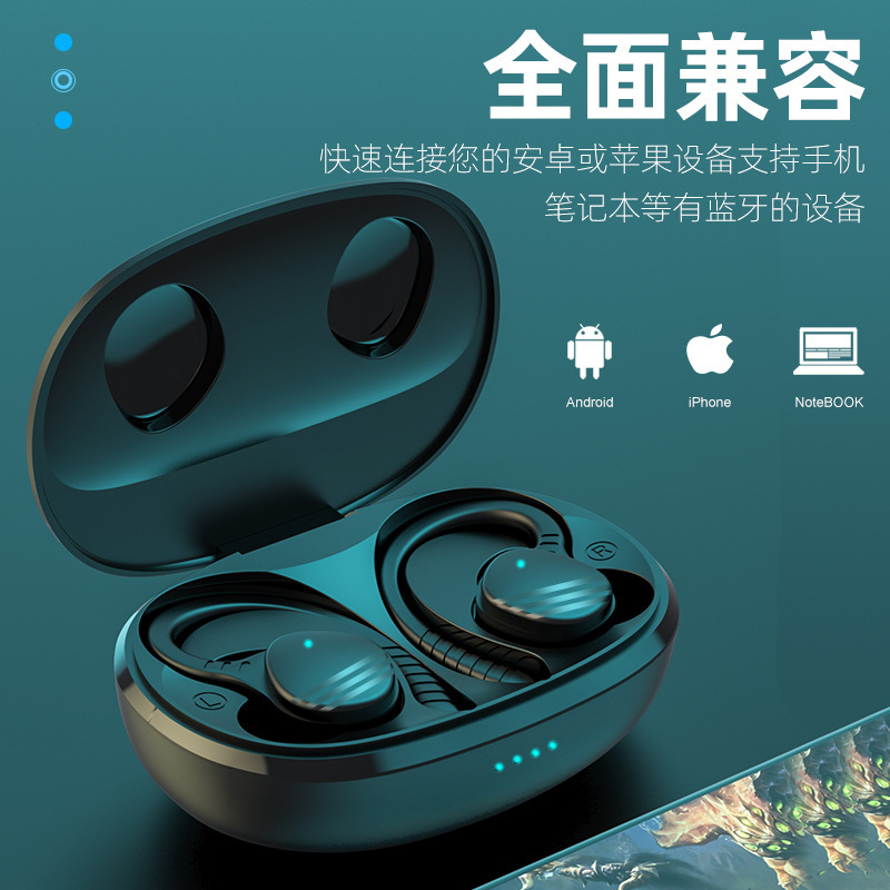 Nguồn cung cấp tai nghe qua răng xanh cho trò chơi điện tử TWS chống thấm nước 5.0 không dây