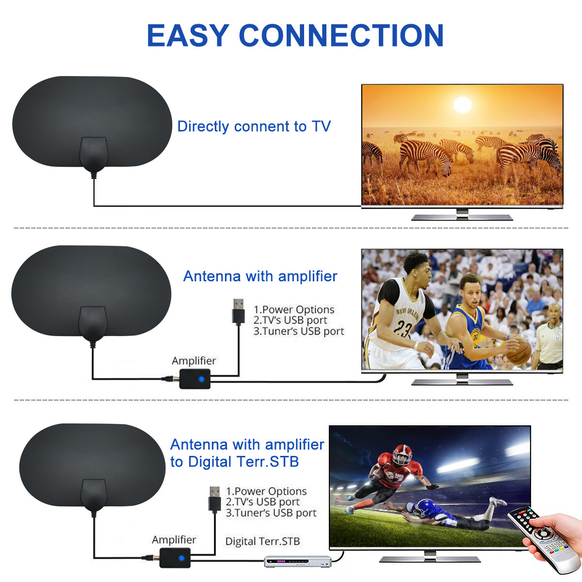 Ăng-ten truyền hình kỹ thuật số mặt đất mini độ phân giải cao HDTV trong nhà xuyên biên giới DVD-T30 120g