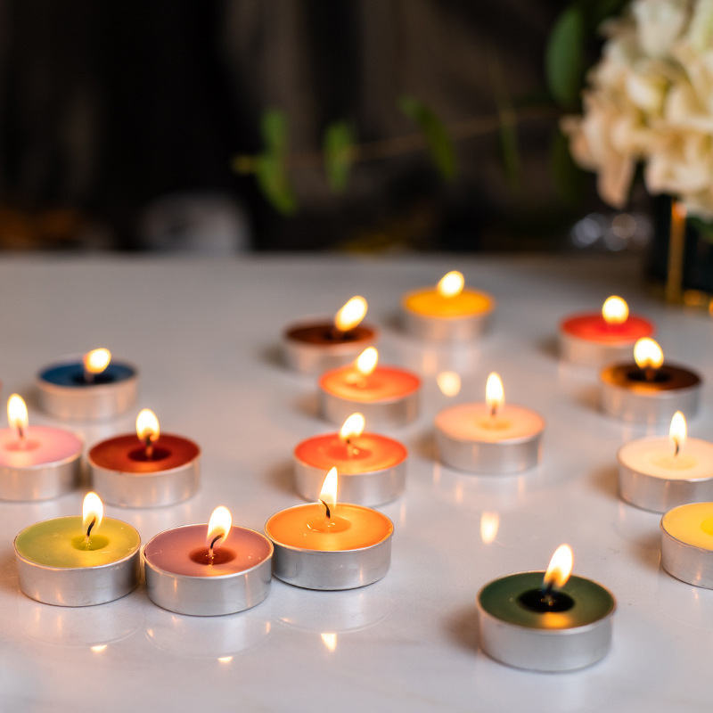 Creative candles, tea to warm birthday candles, romantic smoke-free wedding candles.