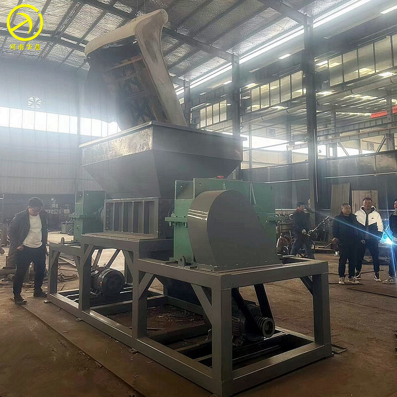 Aluminium block scrap metal double-axis shredder small bone engine industrial plastic wood shredder