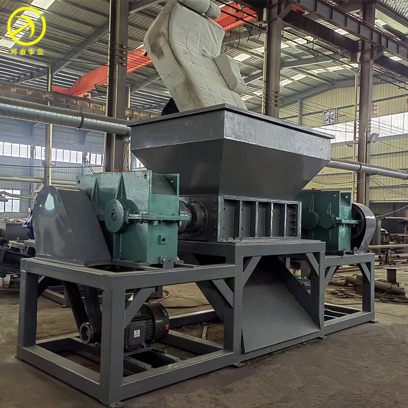 Aluminium block scrap metal double-axis shredder small bone engine industrial plastic wood shredder