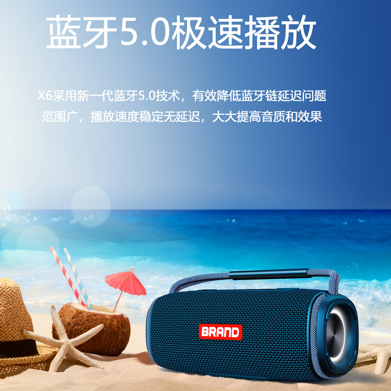 新款藍牙音箱40瓦重低音炮戶外便攜防水家用大音量高音質無線音響