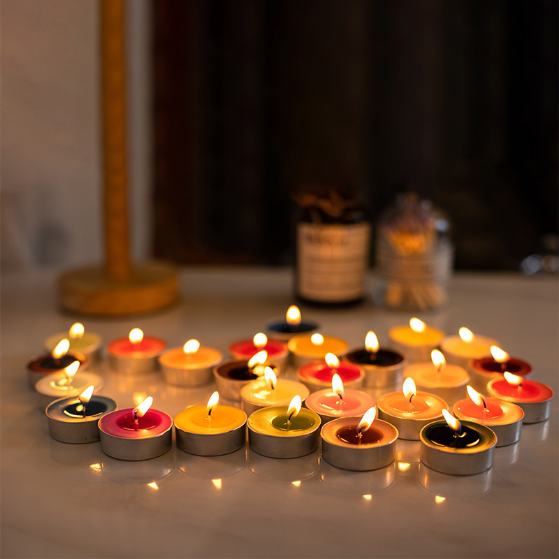 Creative candles, tea to warm birthday candles, romantic smoke-free wedding candles.