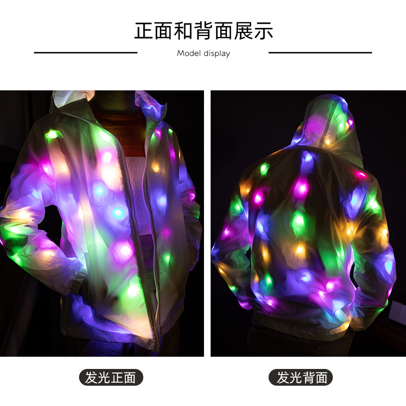 Hàn Quốc's Ins Lighted Clothes Bar, 7-Chae-Ray-Chae-Chae-Chae, đèn LED đêm ánh sáng